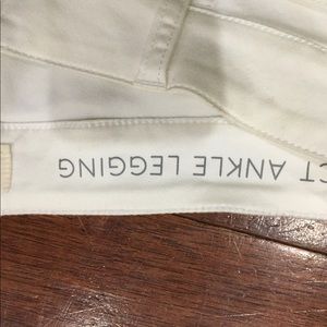 Off white ankle leggings